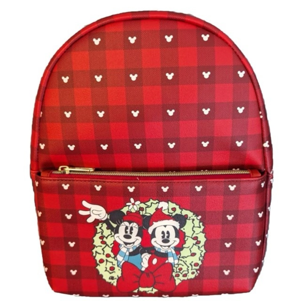Funko Disney Mini Backpack Mickey Minnie Christmas Holiday Collection, Red